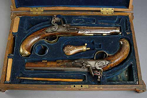 Set of .50-caliber dueling pistols