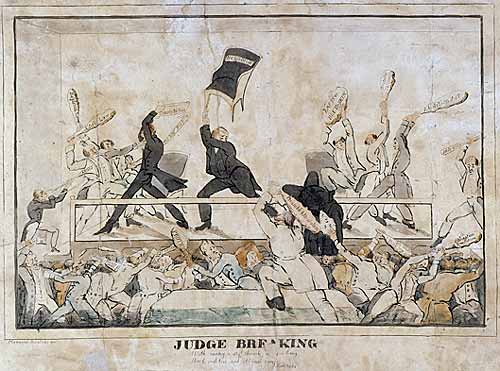 Judge Breaking cartoon