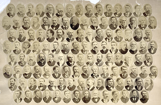 Composite of the delegates, officers, and attachs of the constitutional convention, 1890-1891.