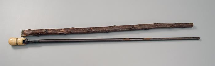 Gov. Robert P. Letcher's gun cane, ca. 1830.