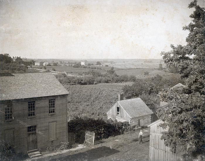 Shaker village at Pleasant Hill, ca. 1905.